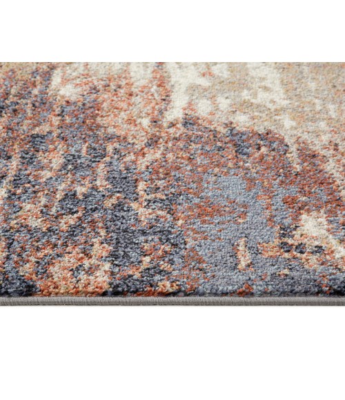 Jordan Delia Rust Modern Abstract Area Rug