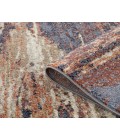 Jordan Delia Rust Modern Abstract Area Rug
