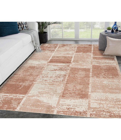 Jordan Aly Sand Modern Geometric Area Rug