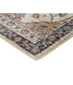 Amer Jordan Bea Ivory Traditional Floral Runner Rug 2'7" x 10"
