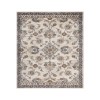 Amer Jordan Bea Ivory/Charcoal Traditional Floral Rug 1'10" x 2'11"