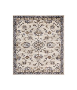 Amer Jordan Bea Ivory/Charcoal Traditional Floral Area Rug 7'10" x 10'2"