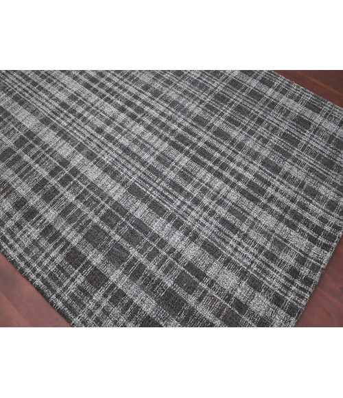 Amer Laurel Turlen Charcoal Hand-Tufted Wool Area Rug 8'6"x11'6"