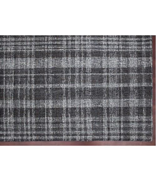 Amer Laurel Turlen Charcoal Hand-Tufted Wool Area Rug 8'6"x11'6"