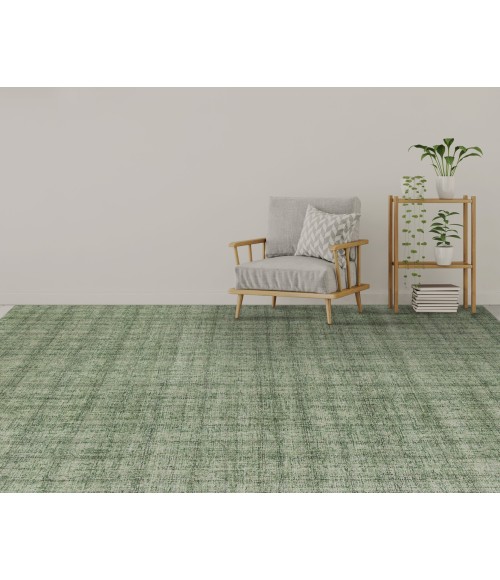Amer Laurel Turlen Light Green Hand-Tufted Wool Area Rug 8'6"x11'6"