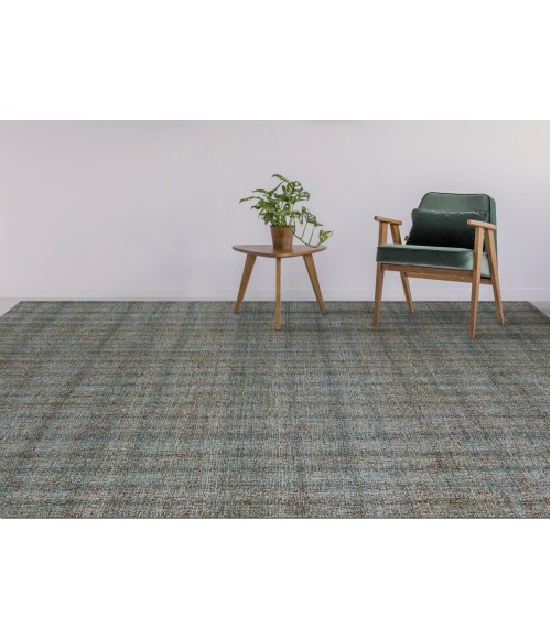 Amer Laurel Turlen Light Blue Hand-Tufted Wool Area Rug 7'6"x9'6"