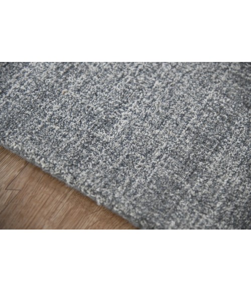 Amer Laurel Turlen Gray Hand-Tufted Wool Area Rug 7'6"x9'6"