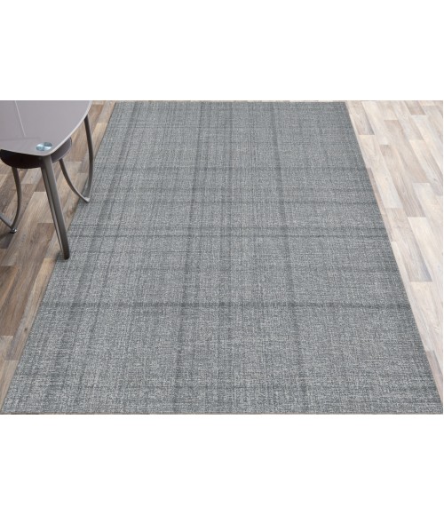 Amer Laurel Turlen Gray Hand-Tufted Wool Area Rug 7'6"x9'6"