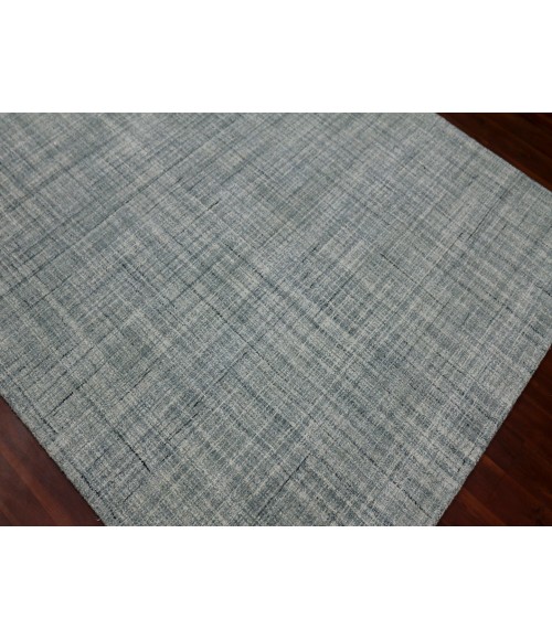 Amer Laurel Turlen Sea Blue Hand-Tufted Wool Area Rug 8'6"x11'6"