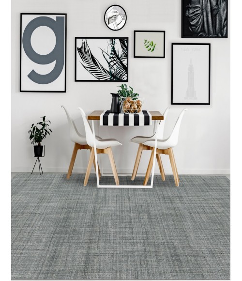 Amer Laurel Turlen Sea Blue Hand-Tufted Wool Area Rug 8'6"x11'6"