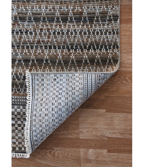Amer Legacy Alden Gray Hand-Knotted Wool Area Rug 2'x3'