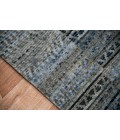 Amer Legacy Barton Gray/Blue Hand-Knotted Wool Area Rug 8'x10'