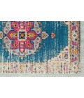 Amer Manhattan Lecat Boho Medallion Turquoise/Pink Runner Rug 2'6"x7'6"