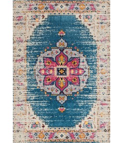 Amer Manhattan MAN-15 Lecat Turquoise/Pink Area Rug 5 ft. 3 in. X 7 ft. 6 in. Rectangle