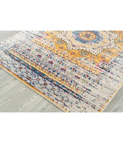 Amer Manhattan MAN-33 Beale Orange/Ivory Area Rug 6 ft. 6 in. X 6 ft. 6 in.R Round