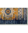 Amer Manhattan Beale Boho Medallion Navy/Orange Area Rug 7'9"x11'