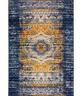 Amer Manhattan Beale Boho Medallion Navy/Orange Area Rug 7'9"x11'