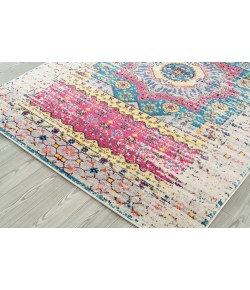 Amer Manhattan MAN-35 Beale Pink/Ivory Area Rug 2 ft. 6 in. X 6 ft. Runner