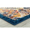 Amer Manhattan Anses Moroccan Navy/Orange Runner Rug 2'6"x7'6"