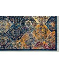 Amer Manhattan Anses Moroccan Navy/Orange Runner Rug 2'6"x7'6"