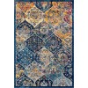 Amer Manhattan MAN-40 Anses Navy/Orange Rug 2 ft. 6 in. X 7 ft. 6 in. Runner