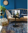 Amer Manhattan Burke Tribal Navy Runner Rug 2'6"x7'6"