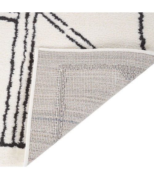 Amer Monotone White MNT-1 8 ft. 9 in. X 11 ft. 9 in. Rectangle Rug