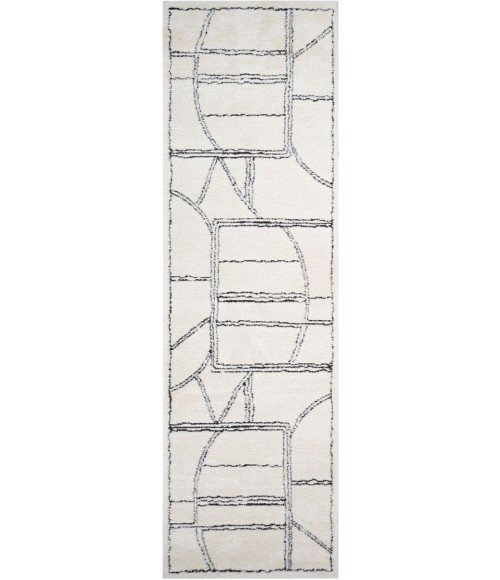 Amer Monotone White MNT-1 8 ft. 9 in. X 11 ft. 9 in. Rectangle Rug