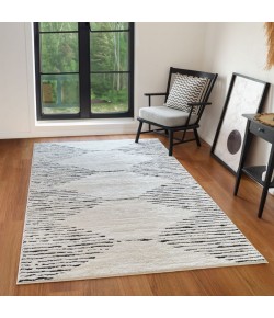 Amer Monotone White MNT-2 8 ft. 9 in. X 11 ft. 9 in. Rectangle Rug