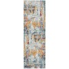 Amer Montana MON-10 Joanna Orange/Blue Rug 2 ft. 7 in. X 8 ft. Runner