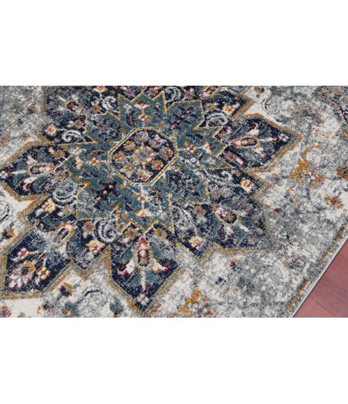 Amer Montana Kriselda Gray Polypropylene Area Rug 3'3"x5'