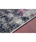 Amer Montana Lizette Blue/Pink Polypropylene Area Rug 5'3"x7'6"