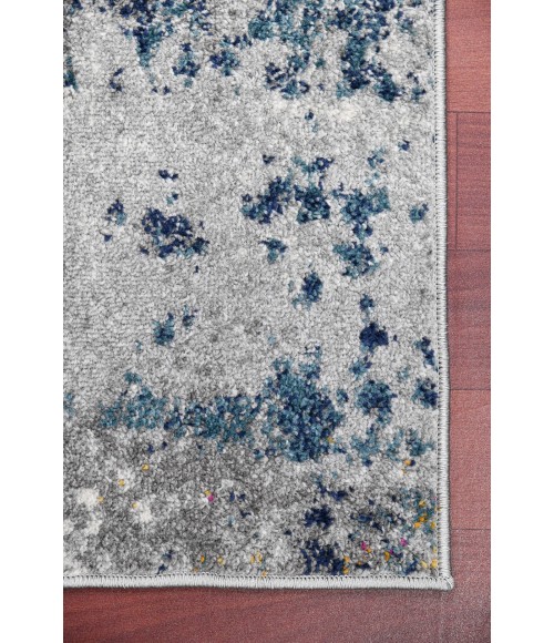 Amer Montana Lizette Blue/Pink Polypropylene Area Rug 5'3"x7'6"