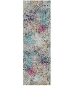 Amer Montana MON-12 Lizette Blue/Pink Rug 2 ft. 7 in. X 8 ft. Runner