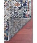 Amer Montana Myro Blue/Orange Polypropylene Runner Rug 2'7"x8'