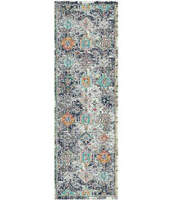 Amer Montana MON-13 Myro Blue/Orange Rug 2 ft. 7 in. X 8 ft. Runner