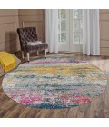 Amer Montana Blesilda Orange/Pink Polypropylene Round Rug 7'6"x7'6"R