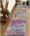 Amer Montana Blesilda Orange/Pink Polypropylene Runner Rug 2'7"x8'