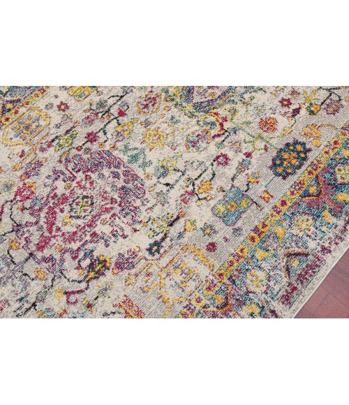 Amer Montana Carrey Gray/Orange Polypropylene Area Rug 8'10"x11'10"