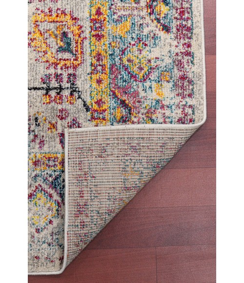 Amer Montana Carrey Gray/Orange Polypropylene Area Rug 8'10"x11'10"