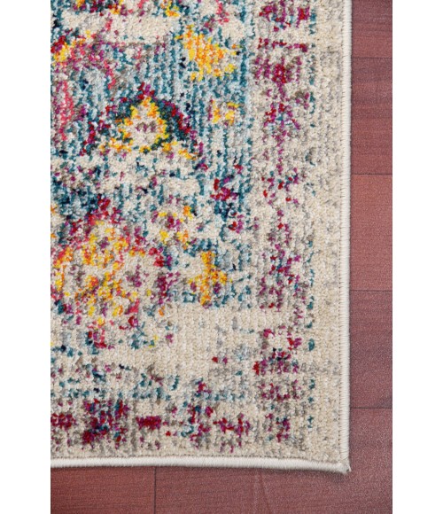 Amer Montana Carrey Gray/Orange Polypropylene Area Rug 8'10"x11'10"
