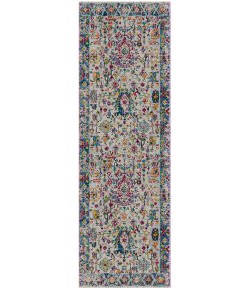 Amer Montana MON-3 Carrey Gray/Orange Area Rug 2 ft. 7 in. X 8 ft. Runner