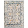 Amer Montana MON-4 Dyanne Ivory/Yellow Rug 7 ft. 6 in. X 7 ft. 6 in.R Round