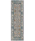 Amer Montana Dyanne Ivory/Yellow Polypropylene Runner Rug 2'7"x8'