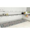 Amer Montana Dyanne Ivory/Yellow Polypropylene Runner Rug 2'7"x8'