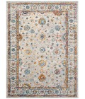 Amer Montana Estrel Ivory/Orange Polypropylene Round Rug 7'6"x7'6"R