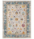 Amer Montana Filomina Blue/Orange Polypropylene Area Rug 5'3"x7'6"