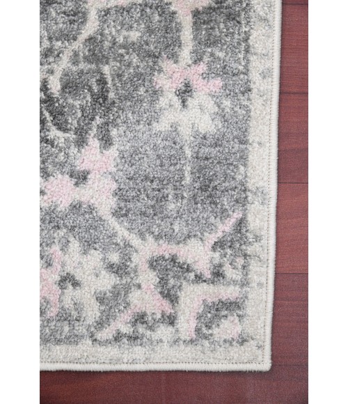 Amer Montana Herris Gray Polypropylene Runner Rug 2'7"x8'