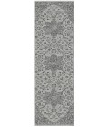 Amer Montana Herris Gray Polypropylene Runner Rug 2'7"x8'