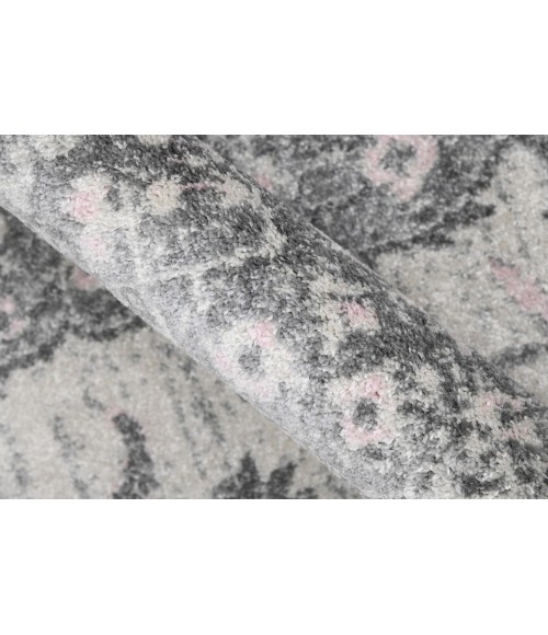 Amer Montana Herris Gray Polypropylene Runner Rug 2'7"x8'